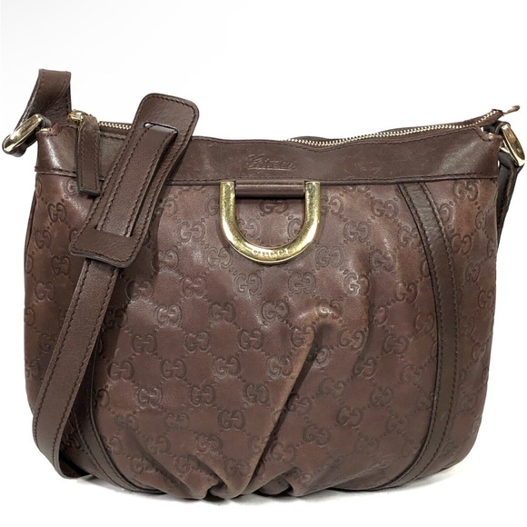 Gucci Brown Monogram Crossbody Bag